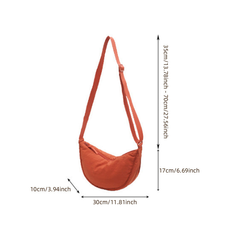 Einfache Damen Knödel Crossbody Tasche
