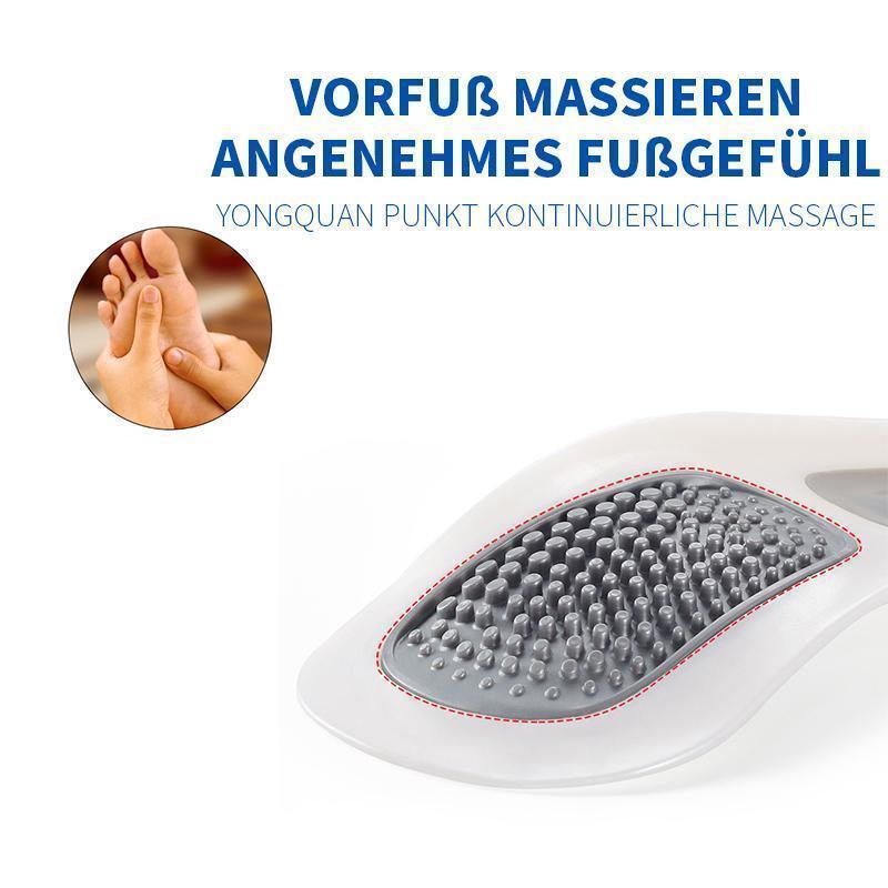 Fußorthesen korrigierende Einlegesohle mit anpassbaren Bogeneinsätze