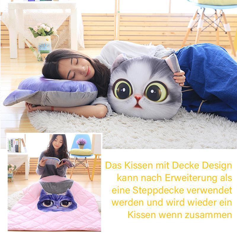 Lustiges 3D Simulation Katze Kissen