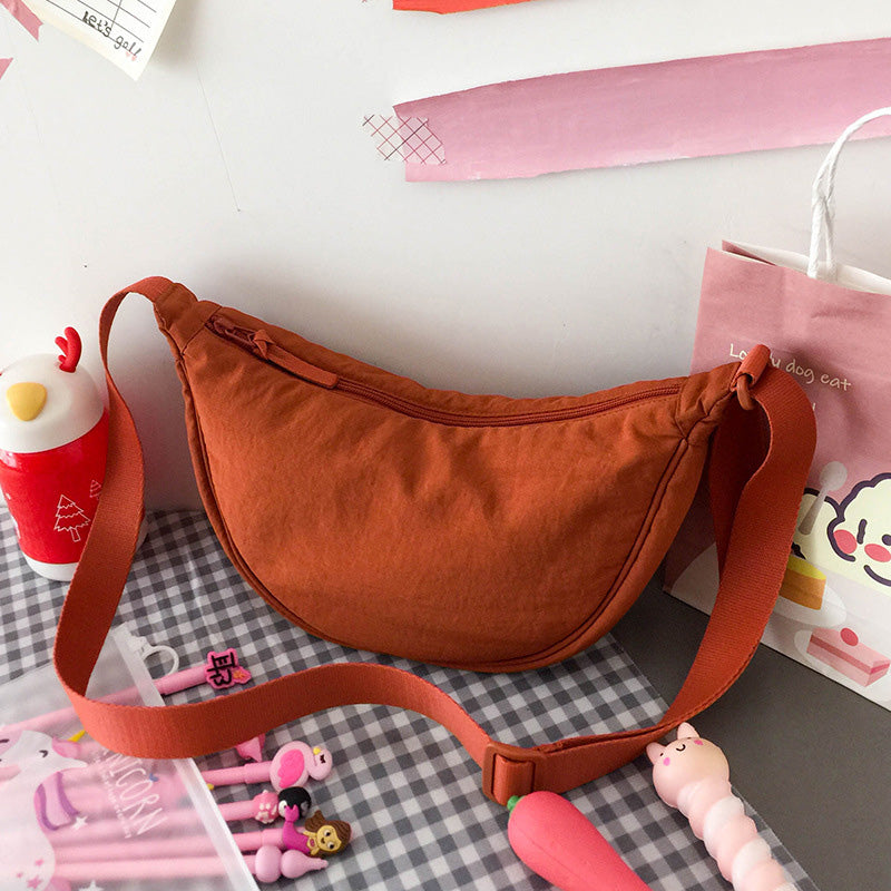 Einfache Damen Knödel Crossbody Tasche