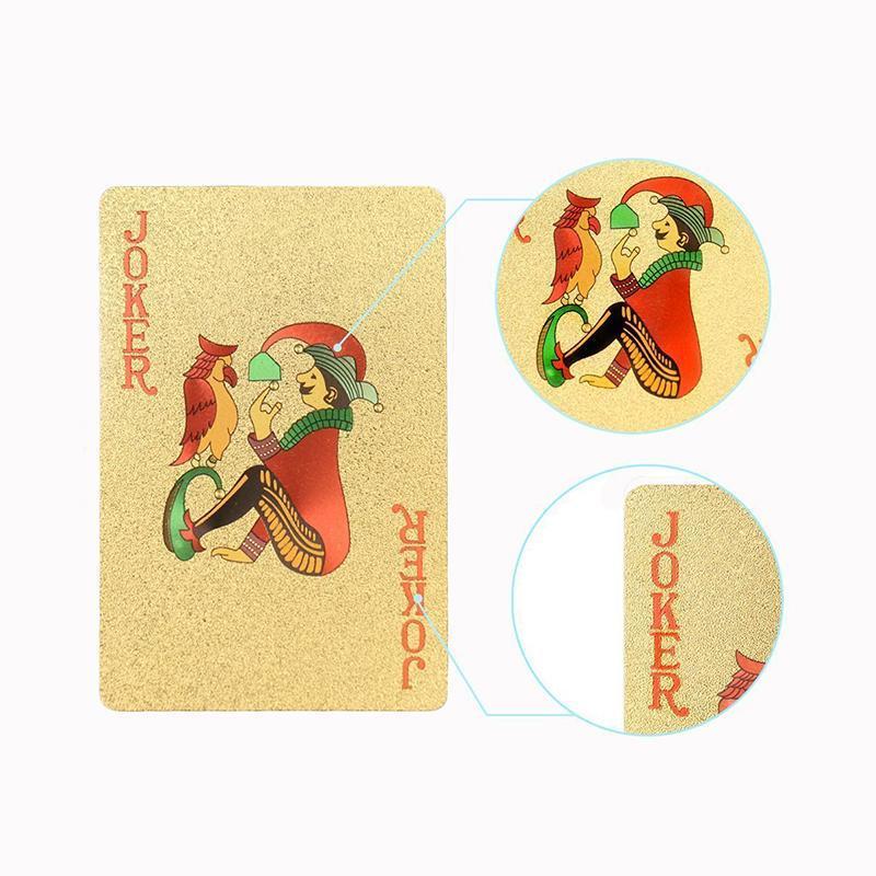 Luxus 24K Goldfolie Poker Spielkarten