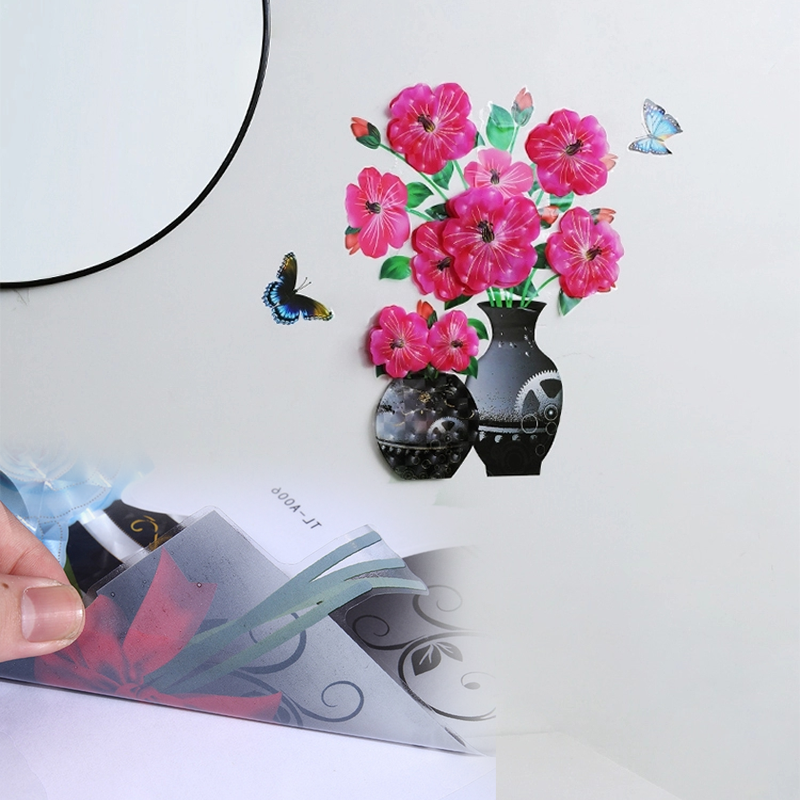 Stehaufe™ 3D Stereo Vase Wandaufkleber