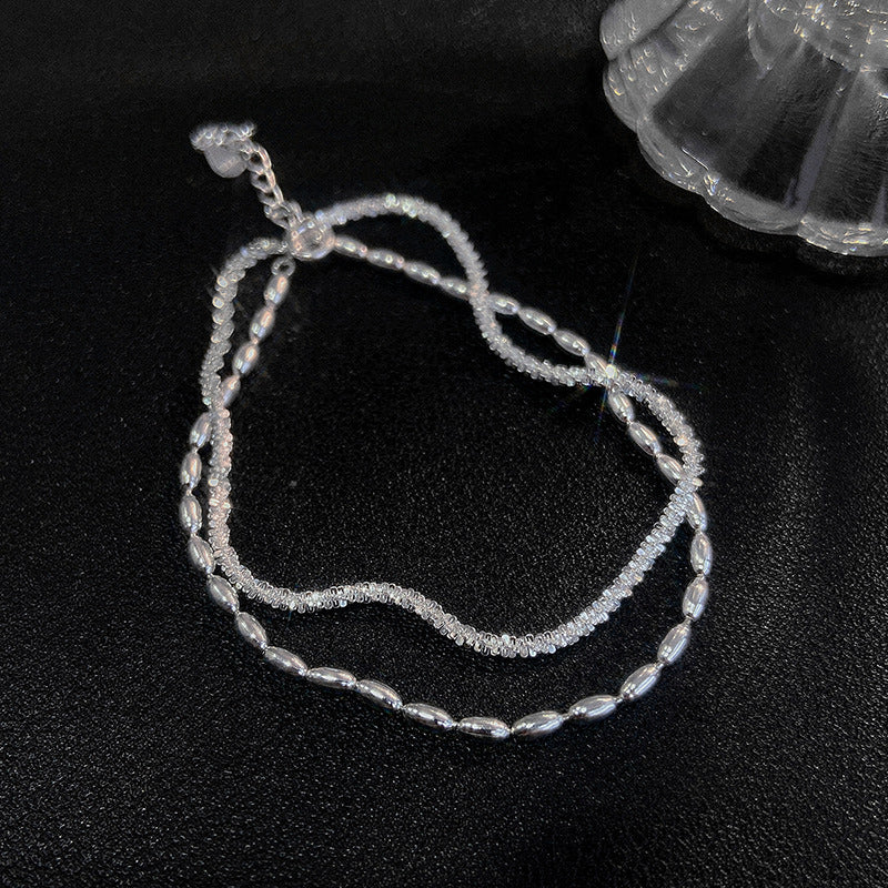 Doppellagiges Schleierkraut-Armband