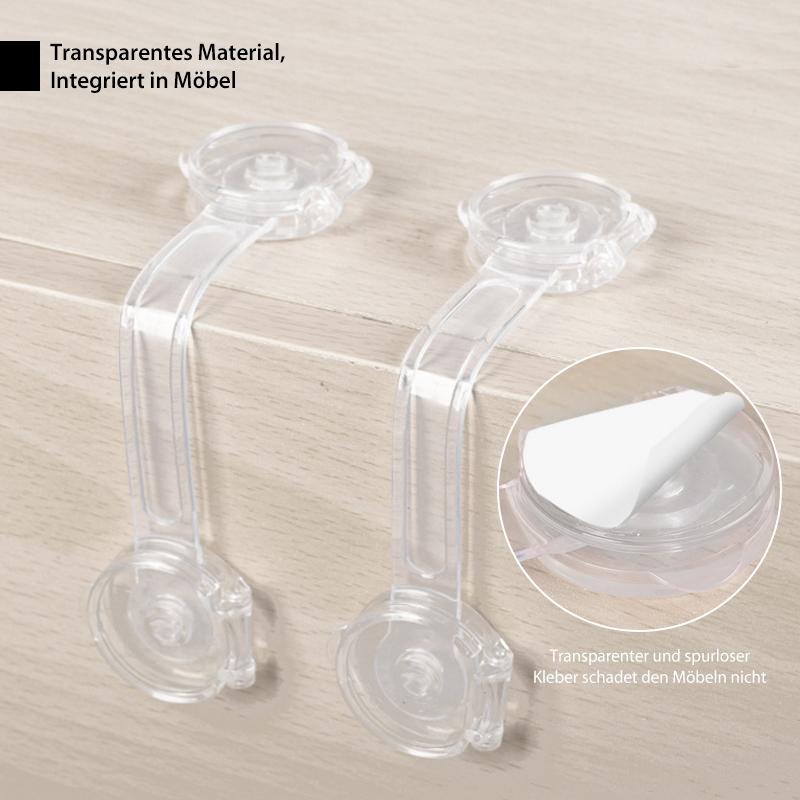 Transparente Kindersicherung Schloss