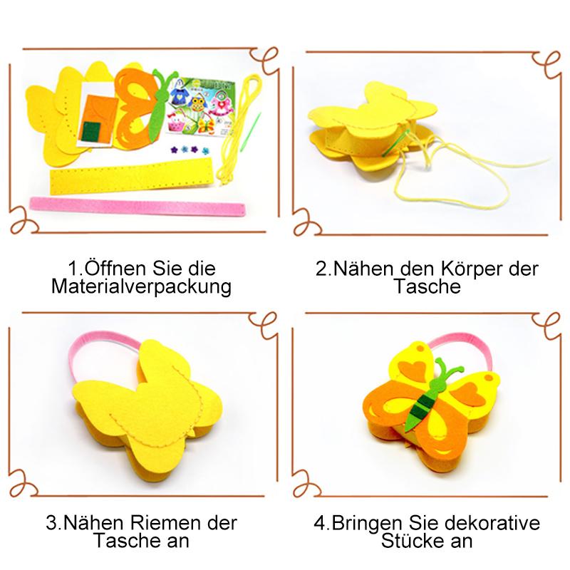 Handgefertigte Filztasche für Kinder