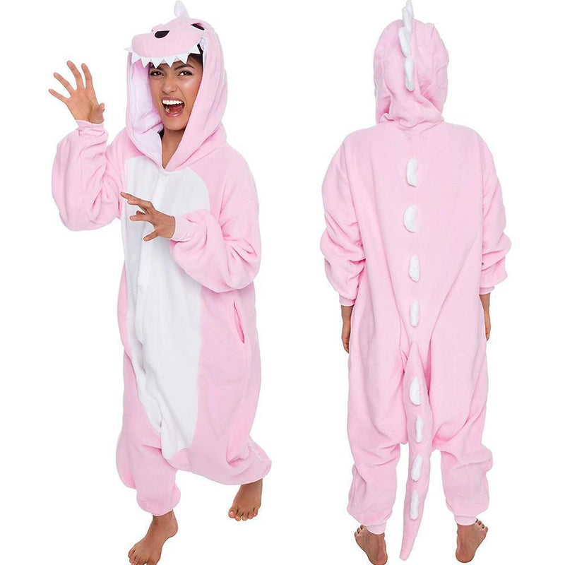 Tier Cartoon warme Kapuzenpyjamas