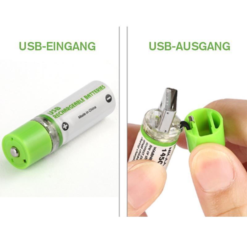 USB wiederaufladbare AA-Batterien