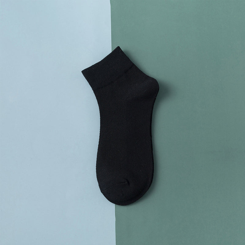 Einfarbige Dünne Atmungsaktive Baumwollsocken