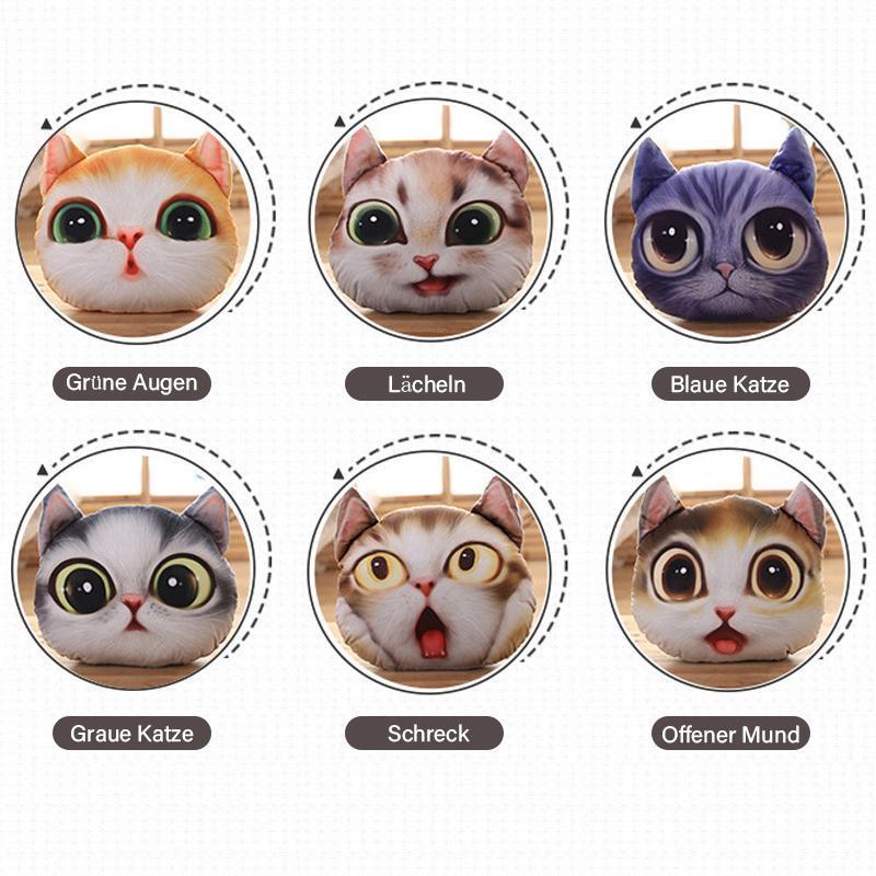 Lustiges 3D Simulation Katze Kissen