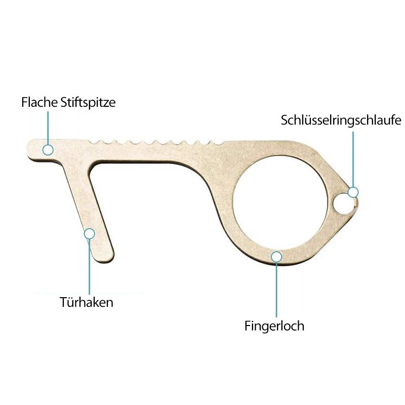 Tragbarer gezackter Schlüsselanhänger