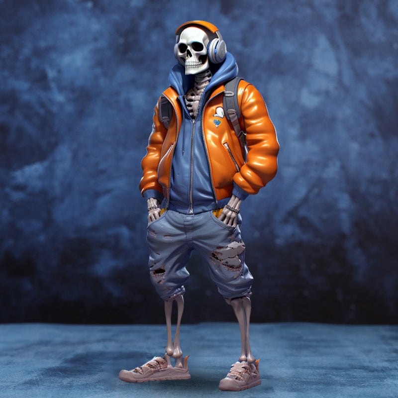 Totenkopfstatue als Ornament
