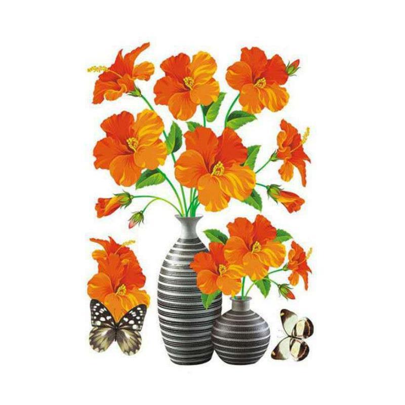 Stehaufe™ 3D Stereo Vase Wandaufkleber
