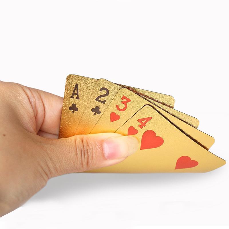 Luxus 24K Goldfolie Poker Spielkarten