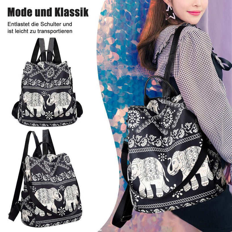 Böhmischer Elefant Nylon Rucksack