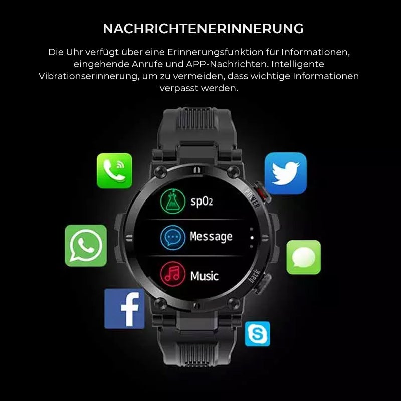 Multifunktionale Uhr Zur Überwachung Der Herzfrequenz