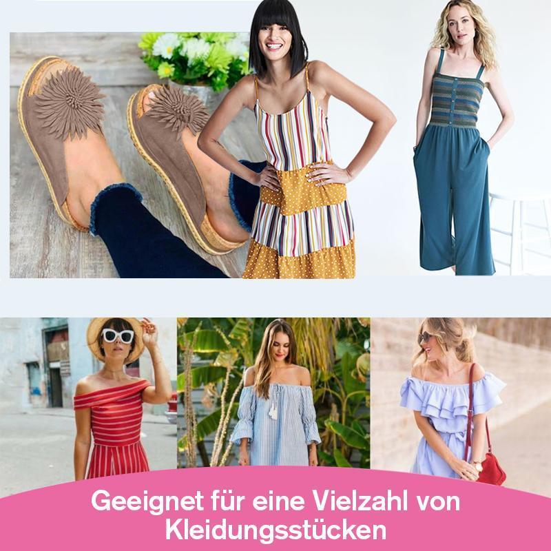 Frauen elegante Blume Slip On Sandalen
