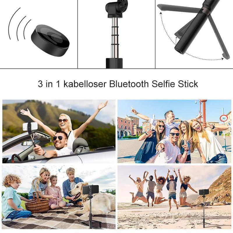3 in 1 kabelloser Bluetooth Selfiestick