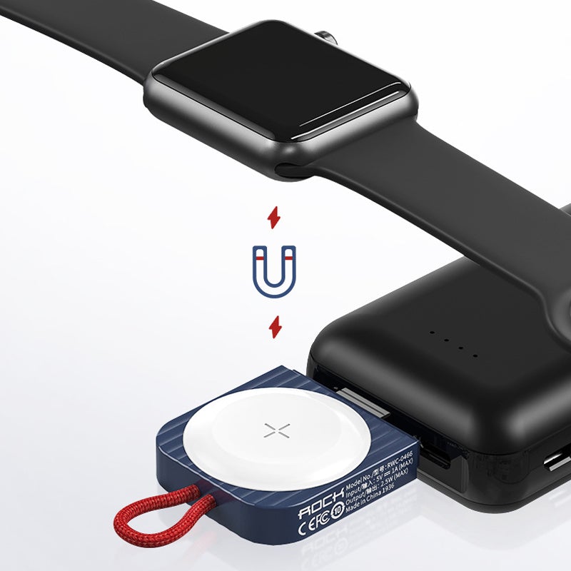 Tragbares kabelloses USB Ladegerät für Uhren