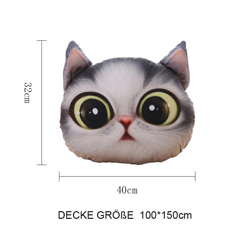 Lustiges 3D Simulation Katze Kissen
