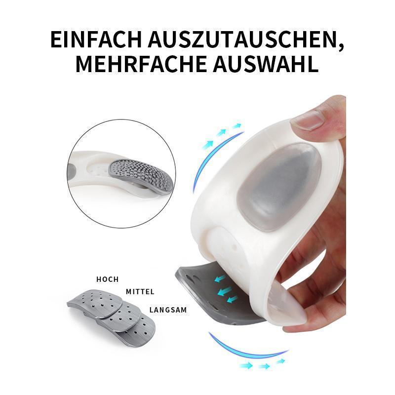 Fußorthesen korrigierende Einlegesohle mit anpassbaren Bogeneinsätze