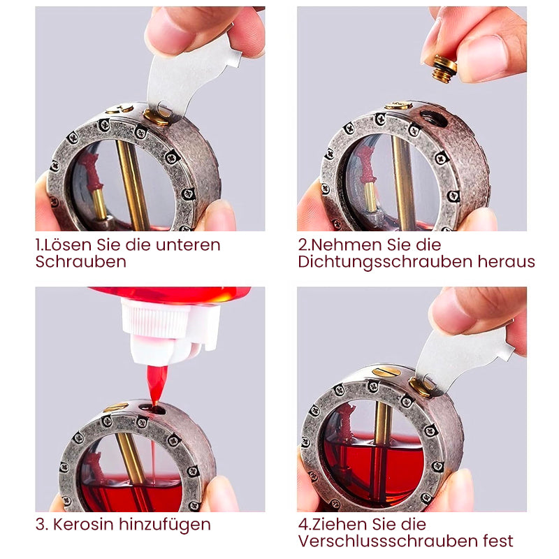Vintage Transparentes Kerosinfeuerzeug
