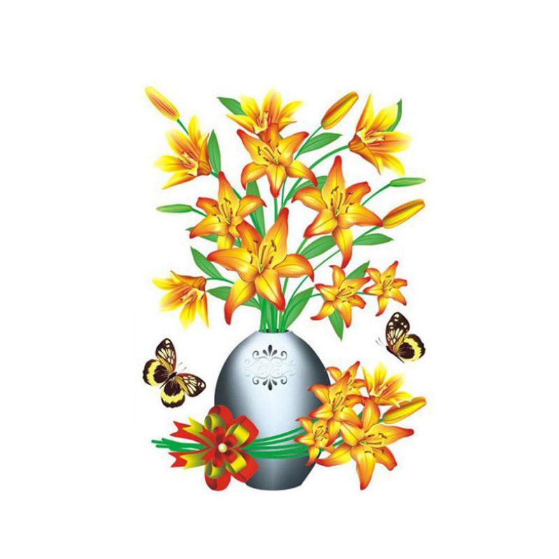 Stehaufe™ 3D Stereo Vase Wandaufkleber