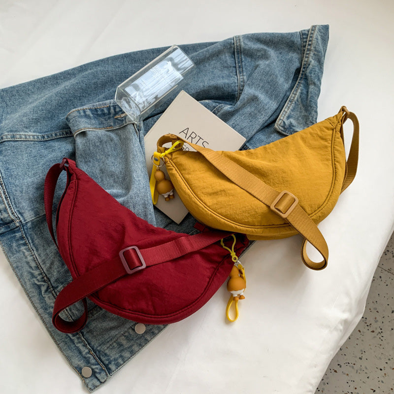 Einfache Damen Knödel Crossbody Tasche