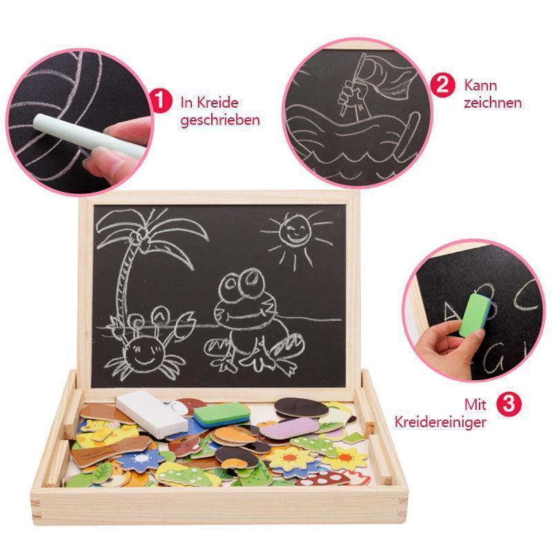 Kinder Lehrreiche Tafel Holz Puzzlespiel