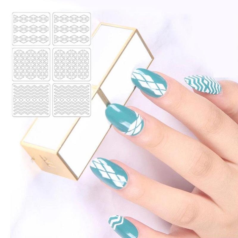 Hohlnagelschablonen DIY Aufkleber Satz