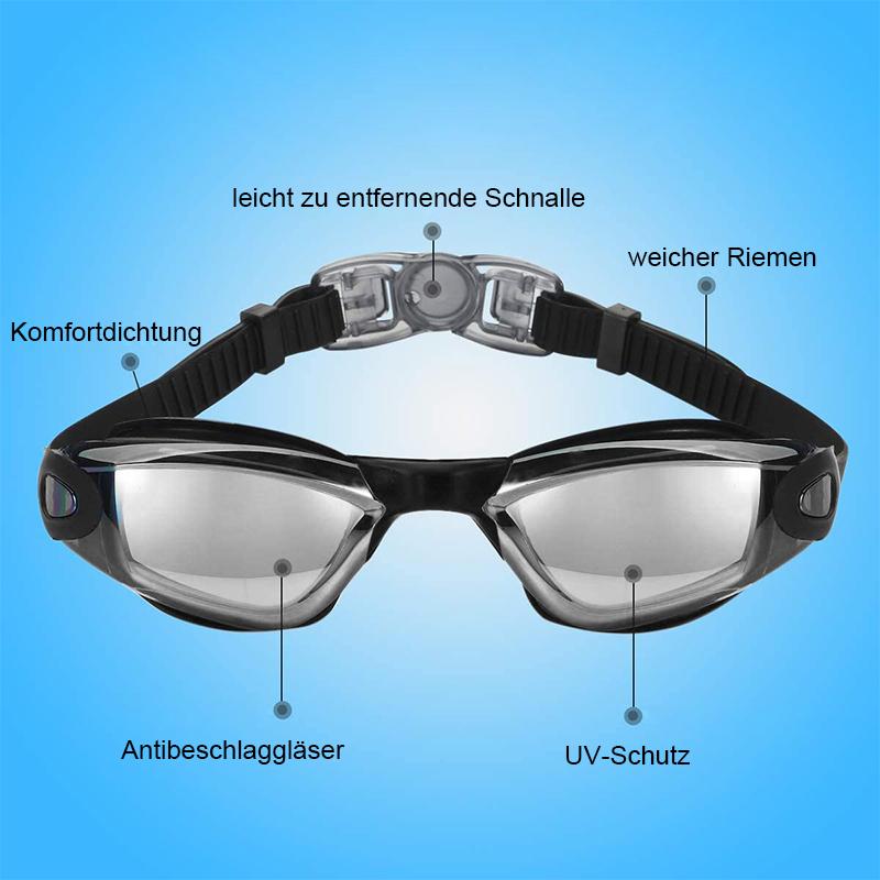 Keine undichte Anti-Nebel-UV-Schutz Triathlon-Schwimmbrille