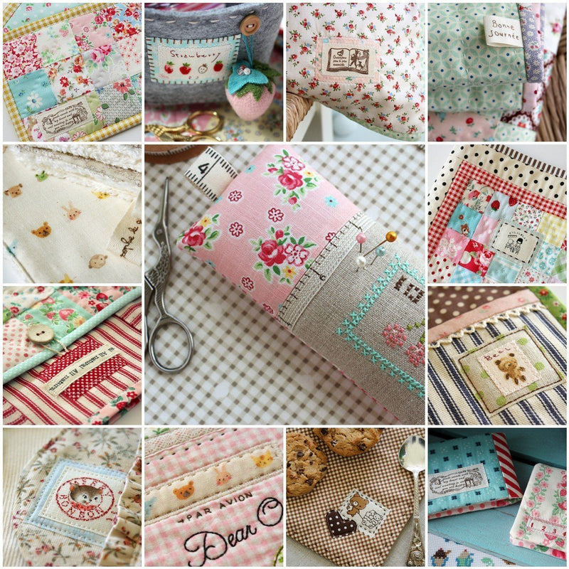 DIY Handgemachte Baumwolle Blumentuch - 10 x 10 cm, 50 Stk im Set