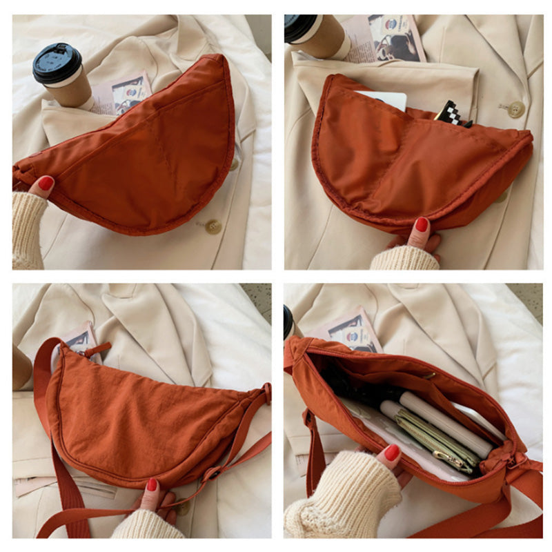 Einfache Damen Knödel Crossbody Tasche