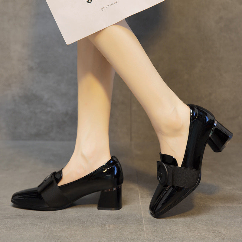 Modische Weiche Lederschuhe aus Lackleder