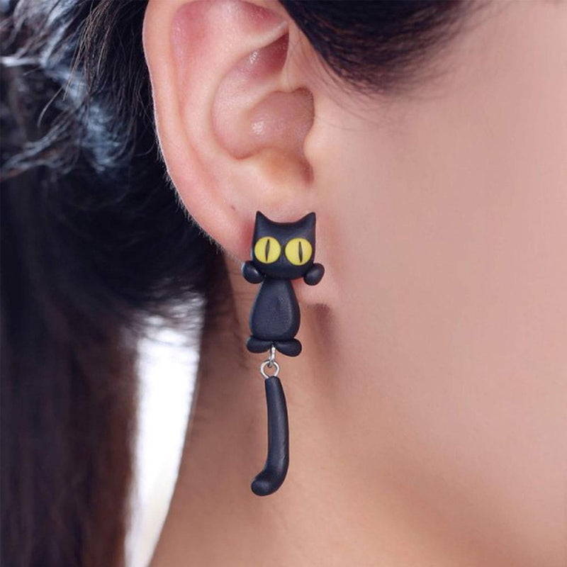 Damen Kätzchen Ohrringe