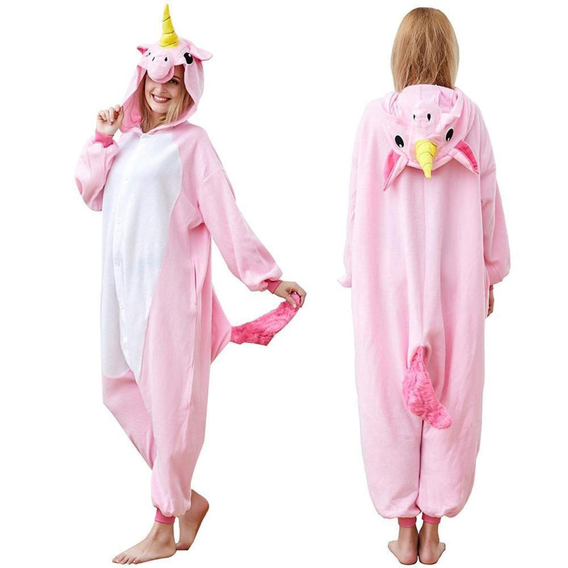 Tier Cartoon warme Kapuzenpyjamas
