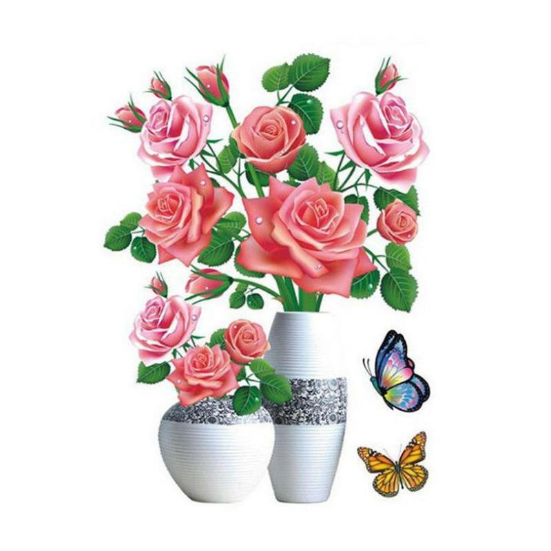 Stehaufe™ 3D Stereo Vase Wandaufkleber
