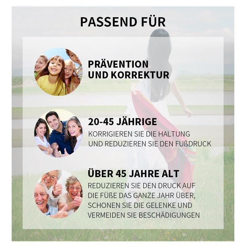 Fußorthesen korrigierende Einlegesohle mit anpassbaren Bogeneinsätze