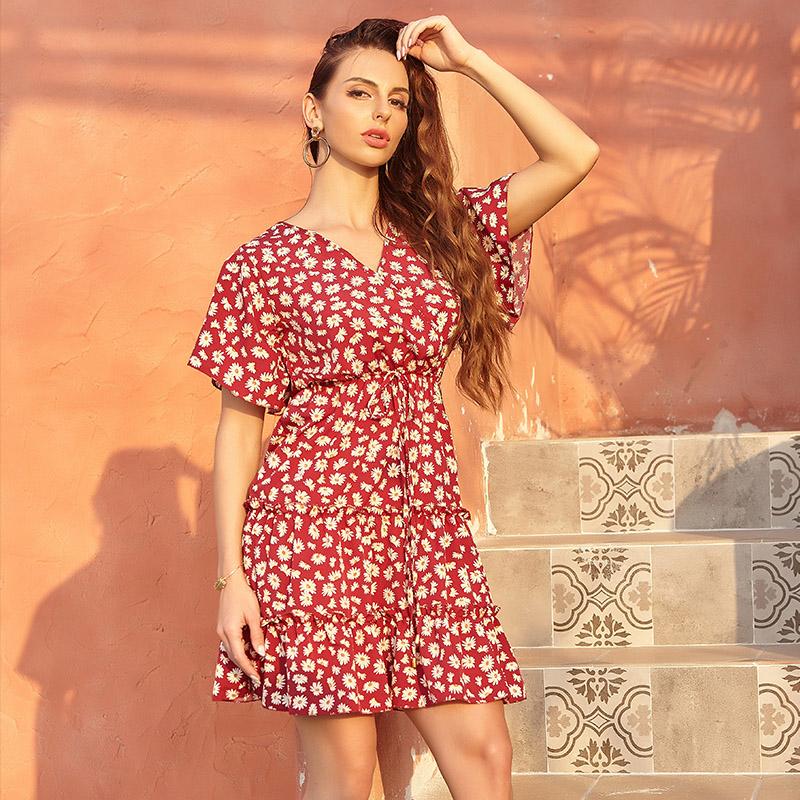 Damen Sommer bequemes Kleid
