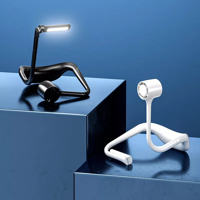 Kreativer tragbarer USB-Ladelüfter mit Licht