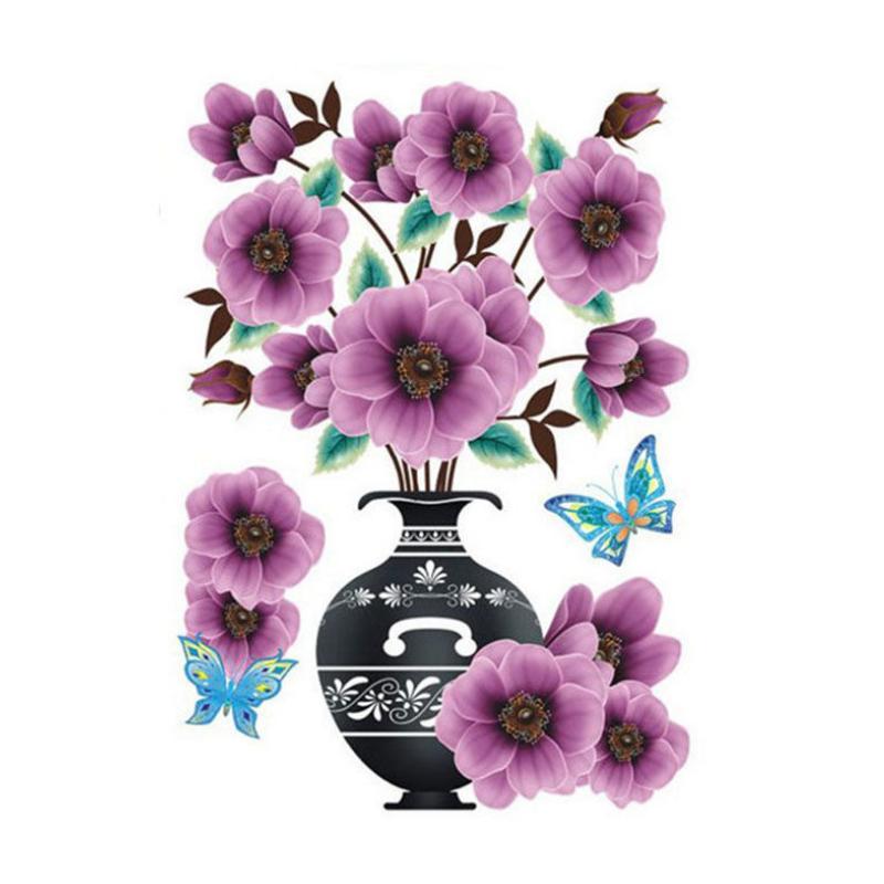 Stehaufe™ 3D Stereo Vase Wandaufkleber