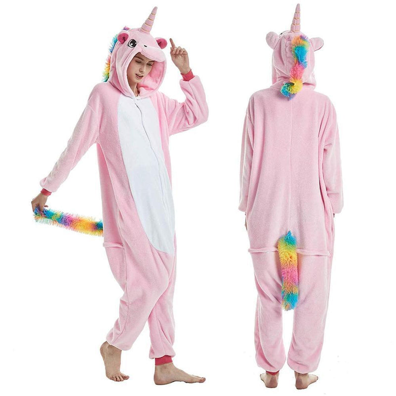 Tier Cartoon warme Kapuzenpyjamas