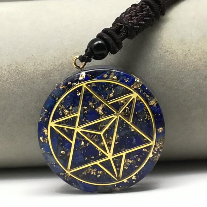 Chakra Natürliche Kristallanhänger-Halskette