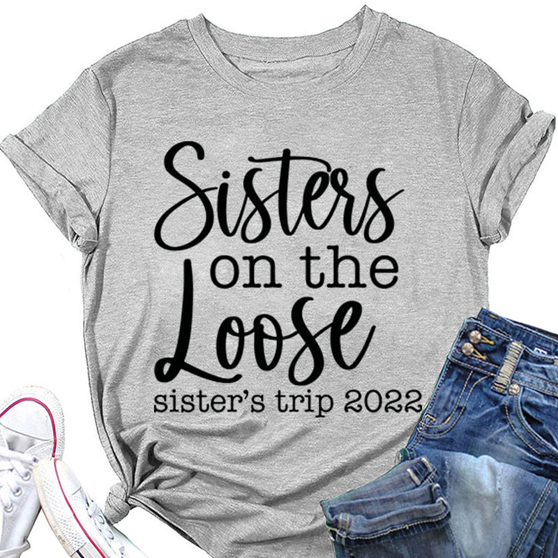 Damen T-Shirt Mit Englischem Druck