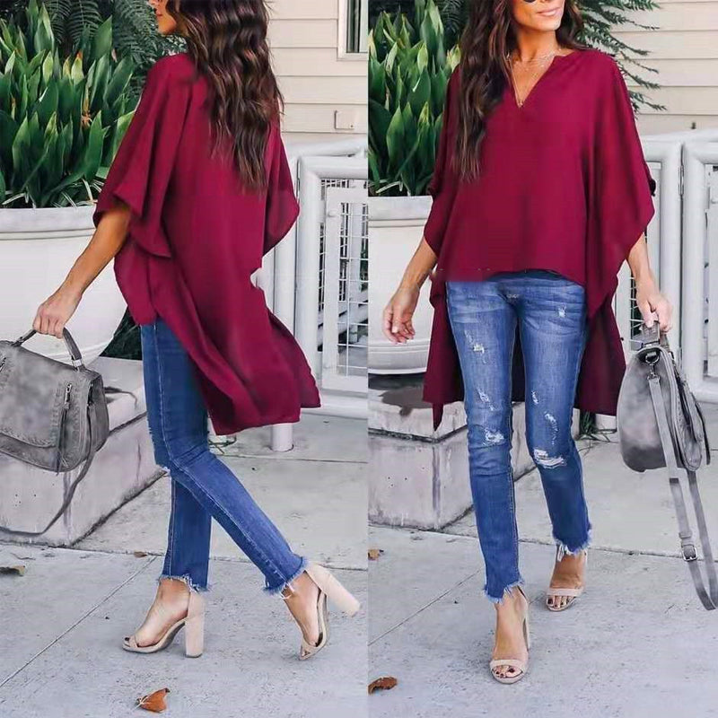 Einfache Stilvolle Und Lockere Bluse