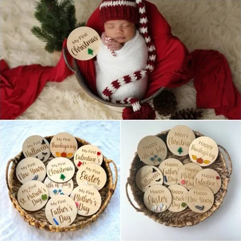 Baby Meilenstein-Schilder-Set (10 Stück)