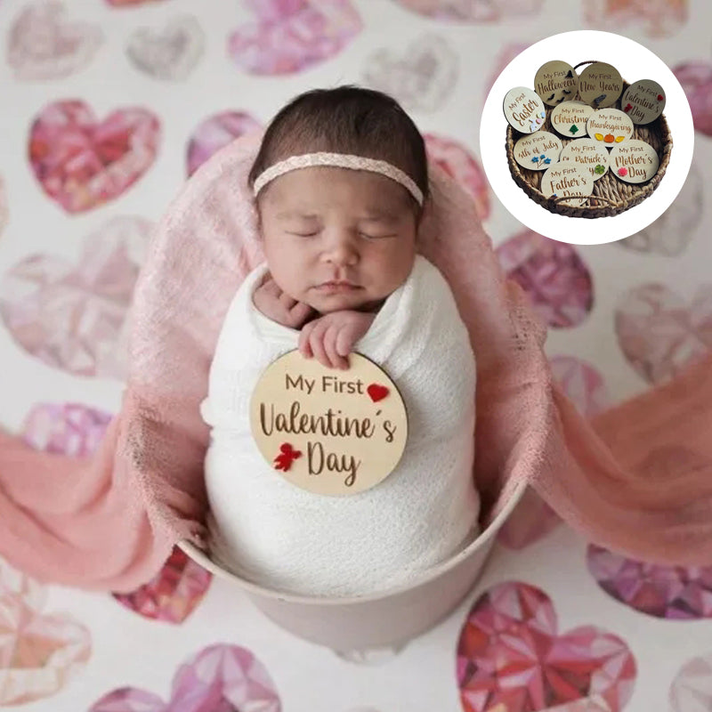 Baby Meilenstein-Schilder-Set (10 Stück)