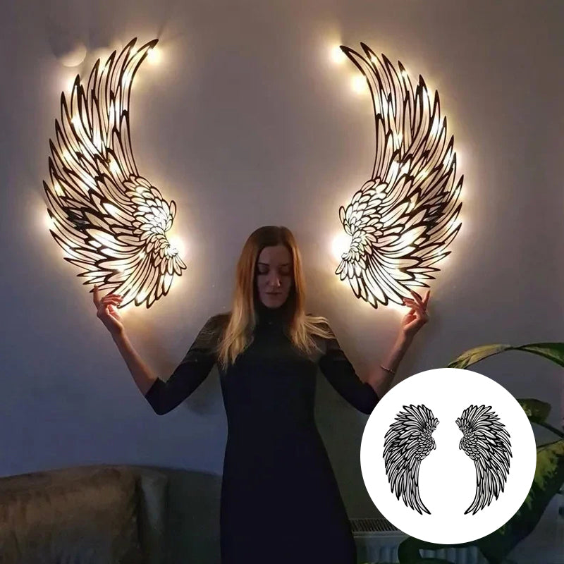 Eisen Engelsflügel Wandbehang