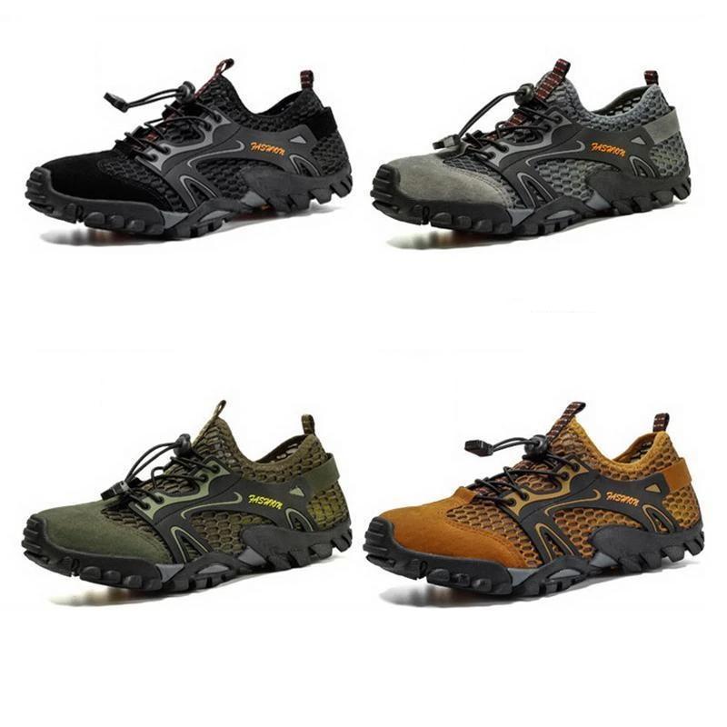 Herren atmungsaktives Mesh Casual leichte Outdoor Wanderschuhe