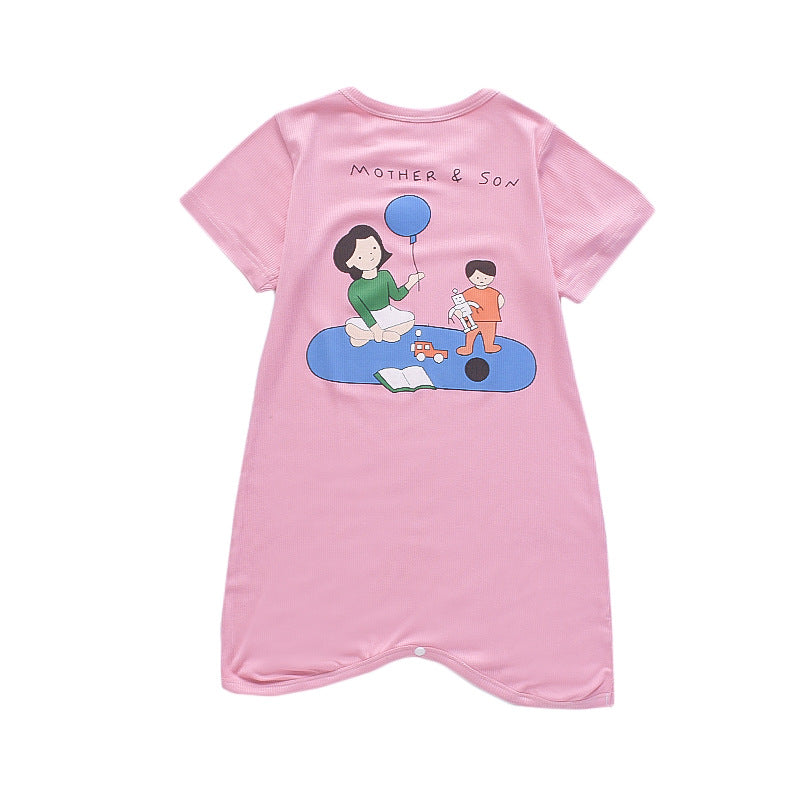 Süßes Cartoon-Sommer-Nachthemd Für Kinder