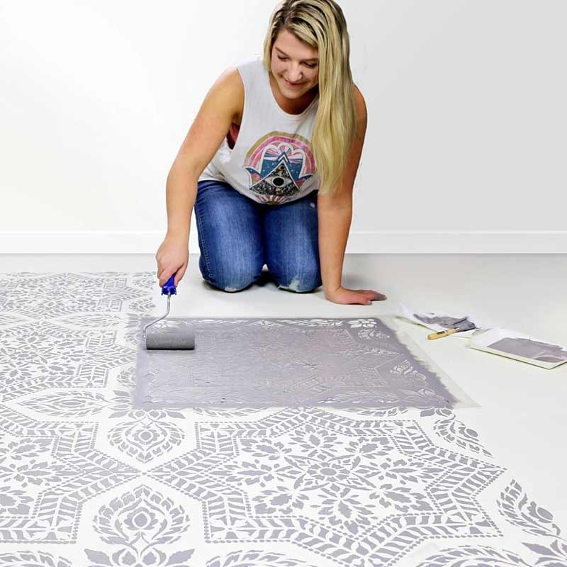 Wohlstand Mandala Schablone